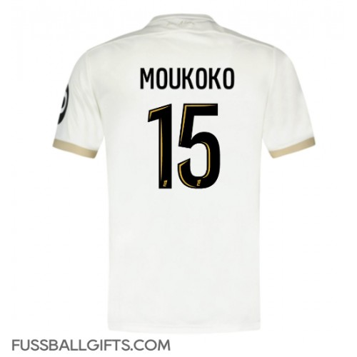 OGC Nice Youssoufa Moukoko #15 Fußballbekleidung Auswärtstrikot 2024-25 Kurzarm